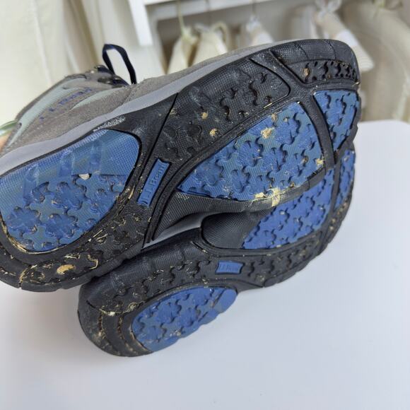 LL Bean Boots Womens 8M Primaloft Hiking Blue Gray hiking walking comfort S04113 - Picture 11 of 11